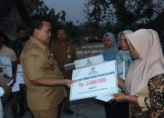 Bupati Blora Serahkan Bantuan kepada Korban Puting Beliung
