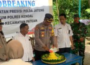 Polres Kendal Lakukan Peletakan Batu Pertama Pembangunan Jembatan Presisi
