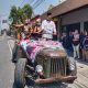 Heri Maryanto Pelaku UMKM Angkringan Maju Cakades Makamhaji Diarak keliling Kampung